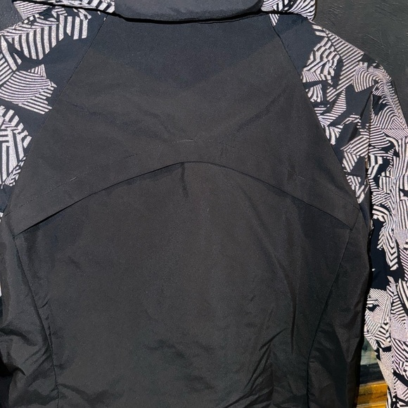 Nike Flash Black Printed Zip Front Windbreaker Jacket Vented Back Reflective S - Picture 5 of 5